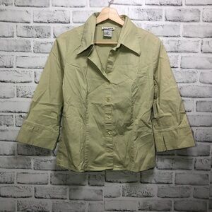 Byerwear Light Green Button Down Blouse